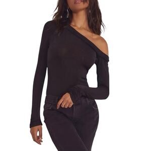 Free People Intimately That’s Hot Bodysuit Off The Shoulder Black Size Small